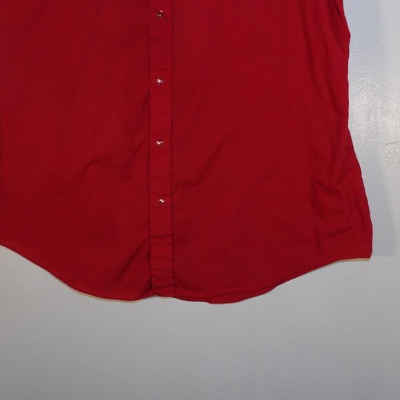 Ely Cattleman Short Sleeve Pearl Snap Western Rodeo Shirt Sz LT Tall Man - Picture 3 of 5